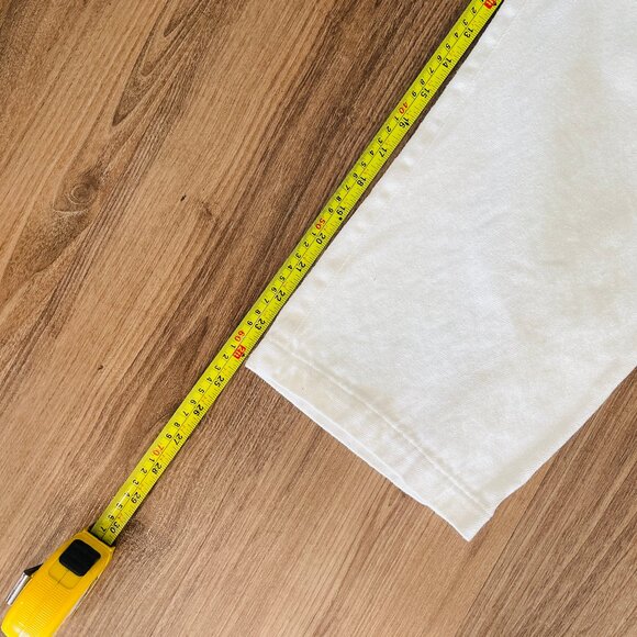 Emerson Fry Cream Linen Paper Bag Waist Cropped Pocket Pants Size M - Picture 7 of 8